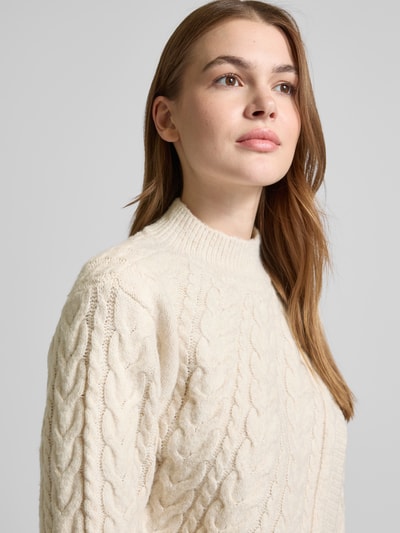 Apricot Strickpullover mit gerippten Abschlüssen Offwhite 3