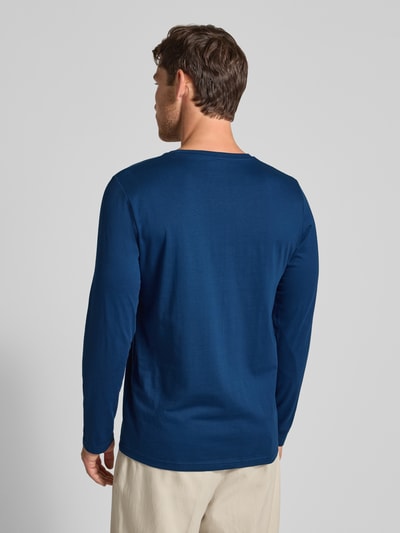 Fynch-Hatton Shirt met lange mouwen en logodetail Donkerblauw - 5