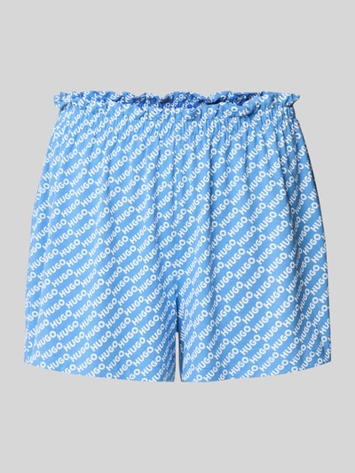 HUGO Korte pyjamabroek met elastische band, model 'NIKKA' Blauw - 1