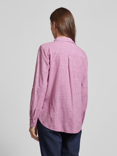 Tom Tailor Regular Fit Bluse mit Brusttaschen Pink 5