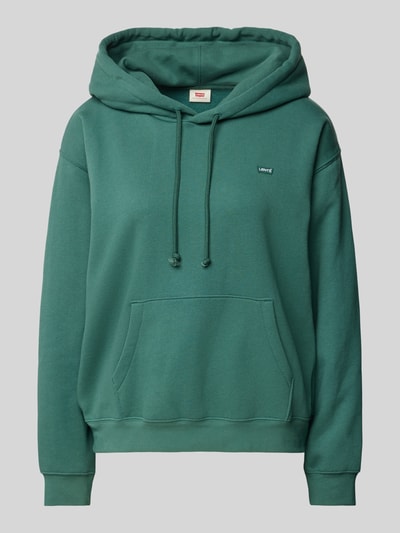 Levi's® Hoodie mit Label-Patch Modell 'EVERYDAY HOODIE BISTRO' Dunkelgruen 2