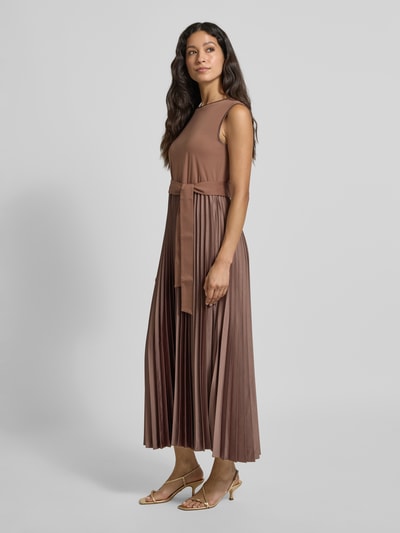 Weekend Max Mara Ausgestelltes Midikleid mit Lyocell-Viskose-Anteil Modell 'SAMUELE' Hellbraun 1