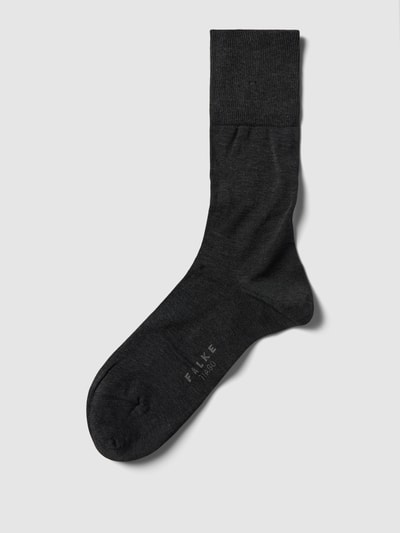 Falke Socken in melierter Optik Anthrazit Melange 1