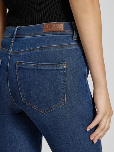 Only Skinny fit jeans van katoenmix, model 'WAUW' Donkerblauw - 3