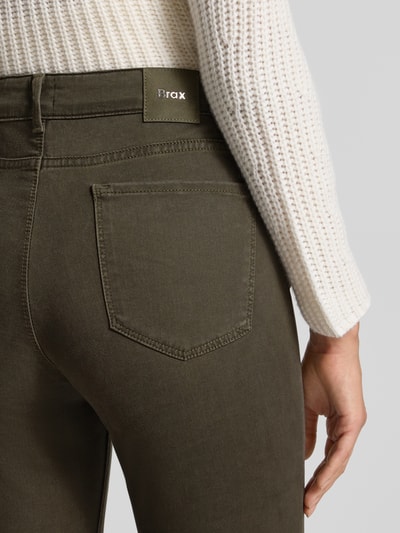 Brax Straight fit jeans in 5-pocketmodel, model 'STYLE.SHAKIRA' Kaki - 3