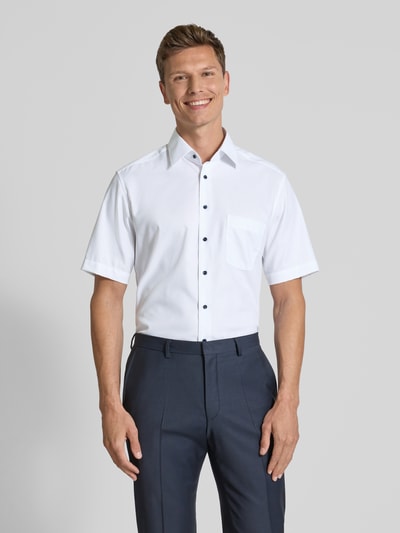 ETERNA Modern fit zakelijk overhemd met knoopsluiting Wit - 4
