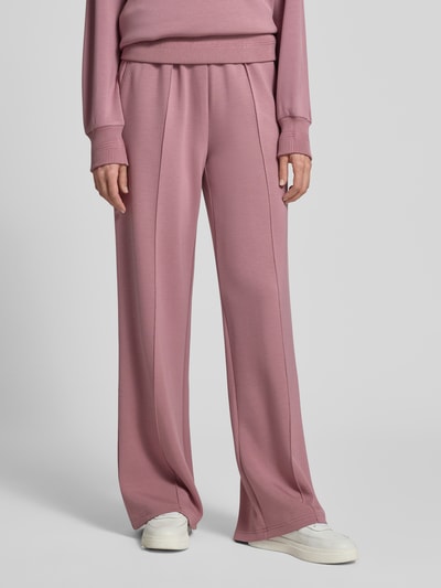 Frauenmodel trägt Wide-Leg-Pants mit französischen Eingrifftaschen von VARLEY, Viskose-Mix mit Stretch-Anteil, Lockerer-Schnitt, Elastikbund, Ganzkörperansicht von vorne.