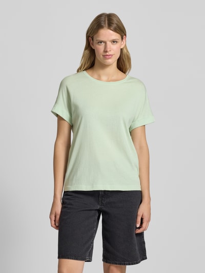 Marc O'Polo Denim T-Shirt mit Rundhalsausschnitt Hellgruen 4