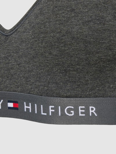 TOMMY HILFIGER Bralette met elastische band met label Middengrijs gemêleerd - 2