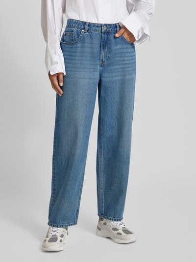 Jake*s Casual Straight Fit Jeans aus reiner Bio-Baumwolle im 5-Pocket-Design Jeansblau 4