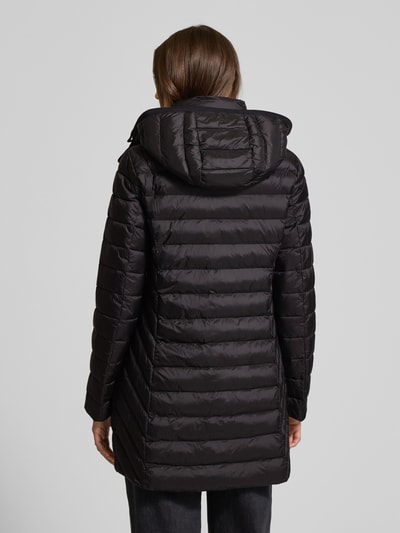 Fuchs Schmitt Płaszcz pikowany o kroju regular fit z kapturem Czarny 5