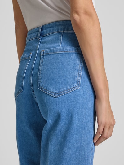 Christian Berg Woman Selection Straight Leg Jeans mit Leistentaschen Jeansblau Melange 3