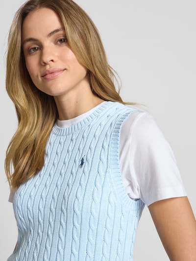 Polo Ralph Lauren Gebreide pullover in mouwloos design Lichtblauw - 3