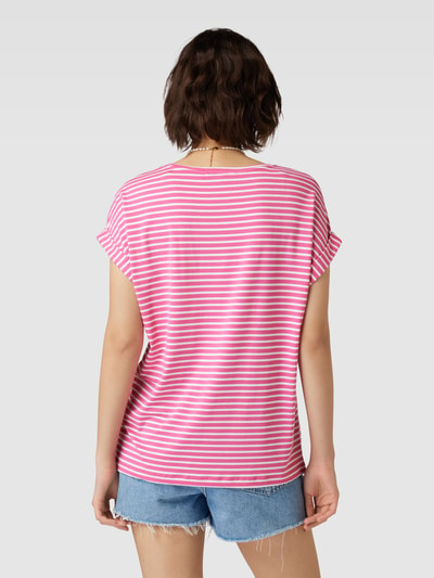 Only T-Shirt mit Streifenmuster Modell 'MOSTER' Pink 5