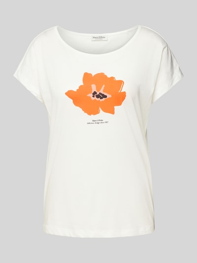 Marc O'Polo T-Shirt mit Label-Print Offwhite 2