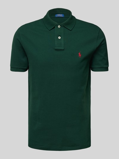 Polo Ralph Lauren Poloshirt mit Label-Stitching Dunkelgruen 2