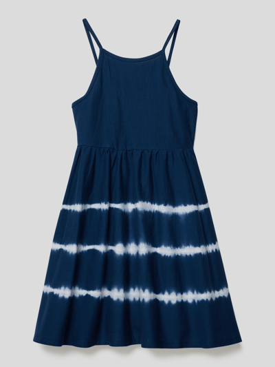 Mango Kleid mit Kontraststreifen Marine 1