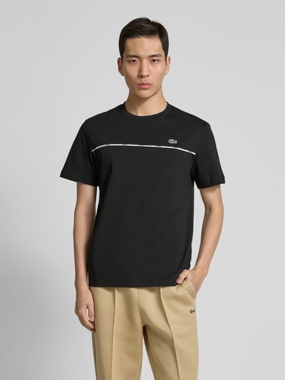 Lacoste T-Shirt mit Logo-Badge Black 4