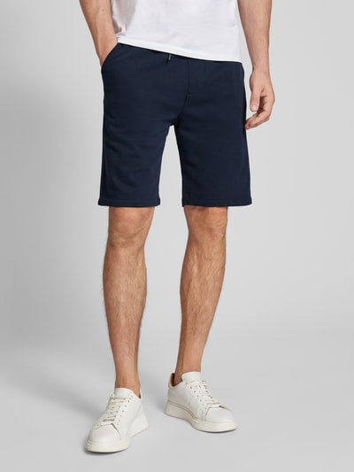 s.Oliver RED LABEL Regular Fit Bermudas in Melange-Optik Marine 4