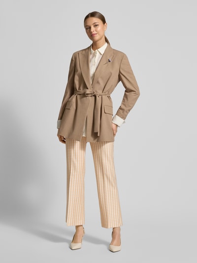 SEDUCTIVE Stoffhose in verkürzter Passform Modell 'NANETTE' Sand 1