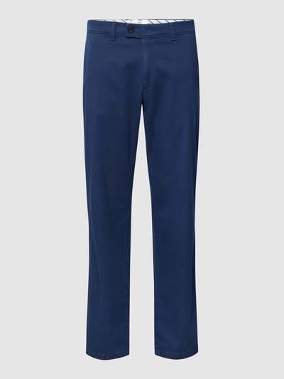 Brax Stoffen broek met paspelzakken, model 'Evans' Donkerblauw - 2