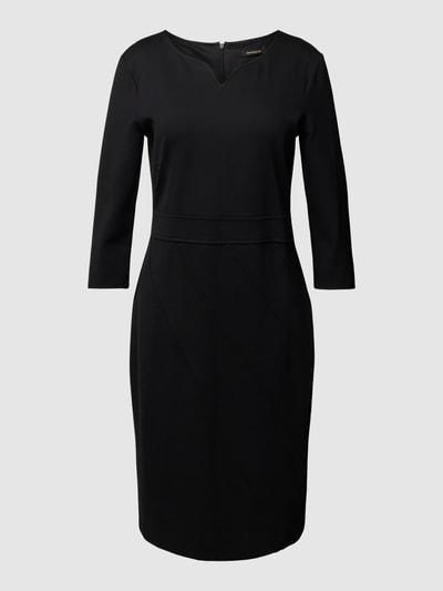 More & More Knielanges Kleid aus Viskose-Mix mit 3/4-Arm Black 2