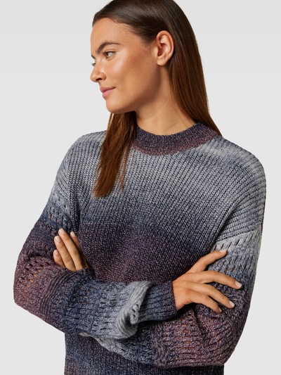 Esprit Collection Strickpullover in Melange-Optik Aubergine 3