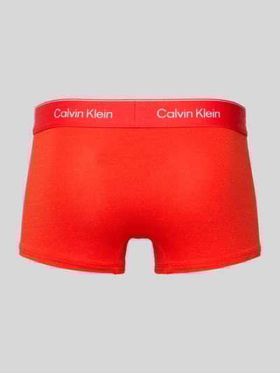 Calvin Klein Underwear Trunks mit elastischem Logo-Bund im 5er-Pack Rot 3