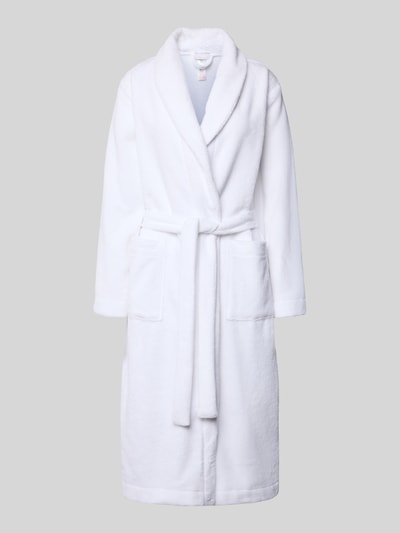Hanro Badjas met logostitching, model 'Selection' Wit - 1