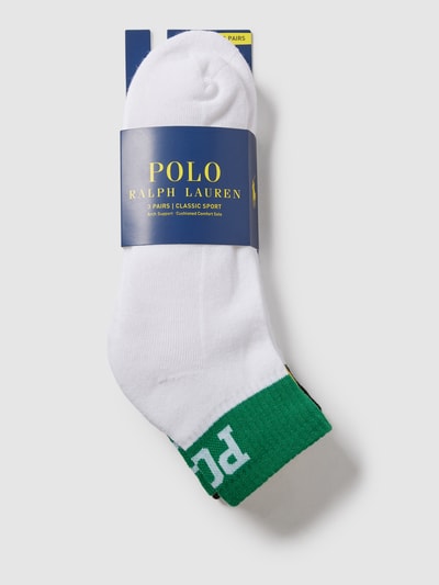 Polo Ralph Lauren Underwear Socken mit Kontraststreifen im 3er-Pack Modell 'COLOR TOP' Rot 3