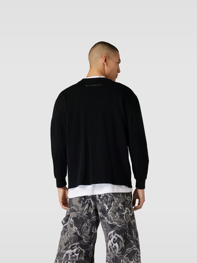 HAN Kjobenhavn Longsleeve mit Motiv-Print Black 5