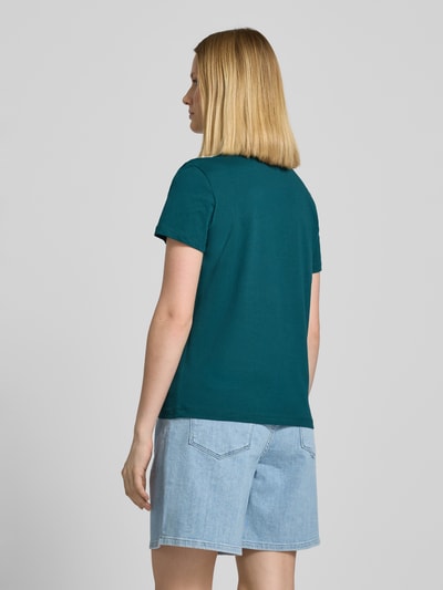 Tom Tailor T-shirt o kroju regular fit z czystej bawełny Ciemnozielony 5