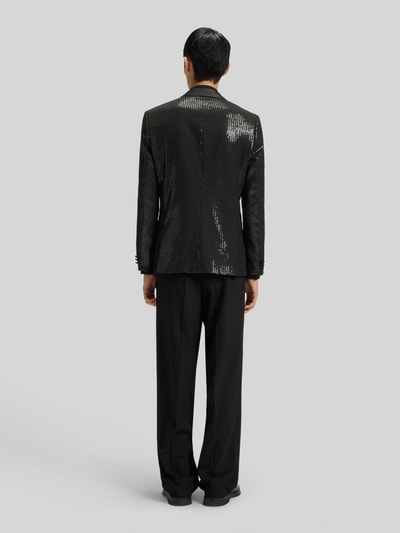 HUGO Extra slim fit colbert met pailletten, model 'ARTI254E1' Zwart - 5