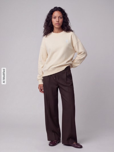 ARMEDANGELS Oversized Sweatshirt aus reiner Baumwolle Modell 'ALIZAA' Hellgelb 1