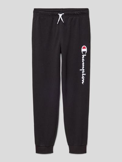 CHAMPION Sweatpants mit Logo-Stitching Black 1