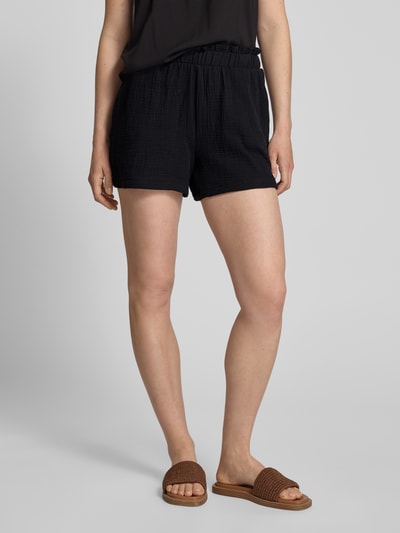 Vero Moda Loose fit korte broek van katoen, model 'NATALI' Zwart - 4