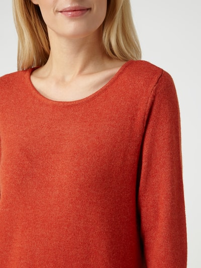 Vila Tricot jurk met aangeknipte mouwen Rood - 3