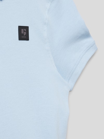 Garcia Poloshirt mit Label-Patch Bleu 2