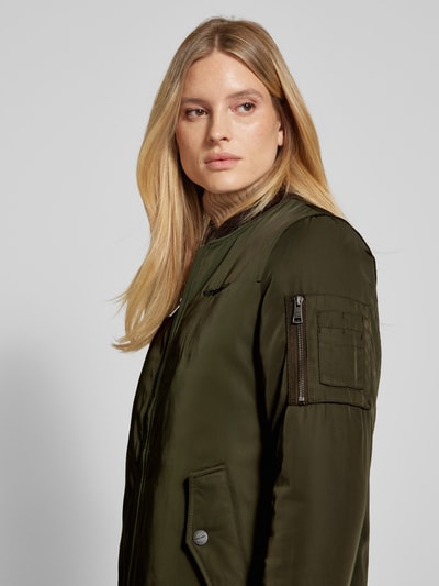 Original Bombers Mantel mit Zweiwege-Reißverschluss Khaki 3