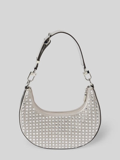 Guess Handtasche mit Ziersteinbesatz Modell 'LUA SMALL' Silber 4