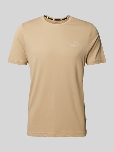 PUMA PERFORMANCE T-shirt z nadrukiem z logo Beżowy 2