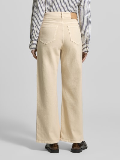 Weekend Max Mara Regular Fit Wide Leg Jeans aus Baumwoll-Mix Modell 'MEDINA' Sand 5