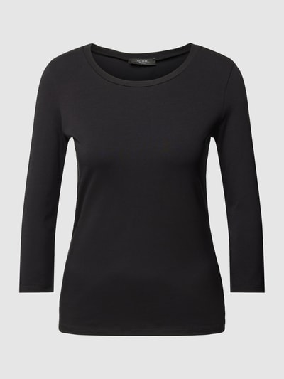 Weekend Max Mara Shirt met lange mouwen en ronde hals, model 'MULTIA' Zwart - 2