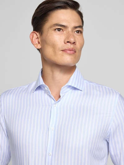 SEIDENSTICKER Slim fit zakelijk overhemd met kentkraag Bleu - 3