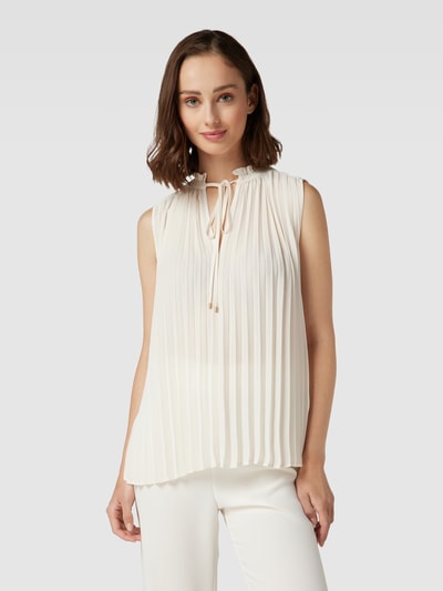 Jake*s Collection Top met plissévouwen Ecru - 4