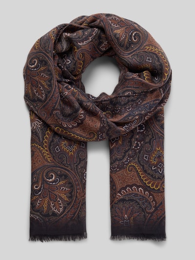 altea Schal mit Paisley-Muster Dunkelbraun 1