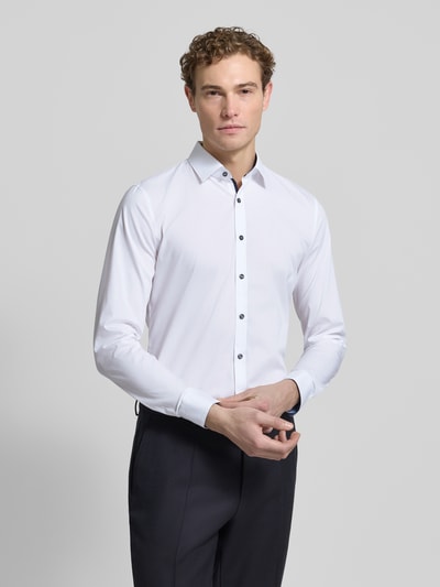 OLYMP No. Six Koszula biznesowa o kroju super slim fit model 'Urban Kent' Biały 4