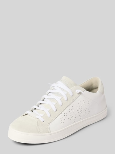 P448 Sneakers met labelprint, model 'COR JOHN' Wit - 1