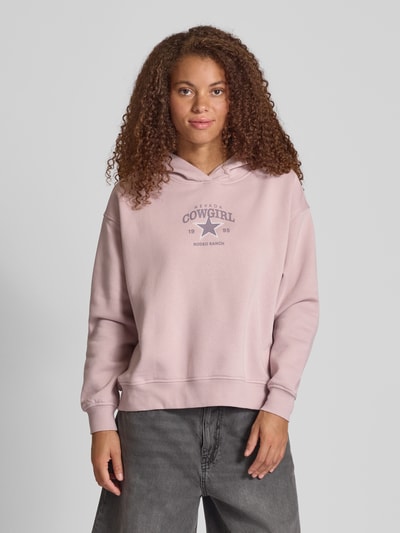 Only Loose Fit Hoodie aus Baumwoll-Mix Modell 'CAMILLA' Rosa 4