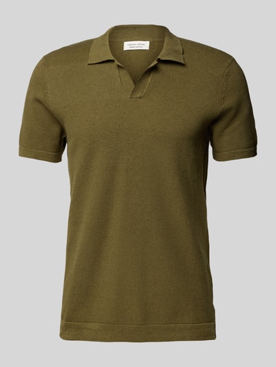 Casual Friday Regular Fit Poloshirt aus Baumwoll-Leinen-Mix Modell 'MATEO' Oliv 2